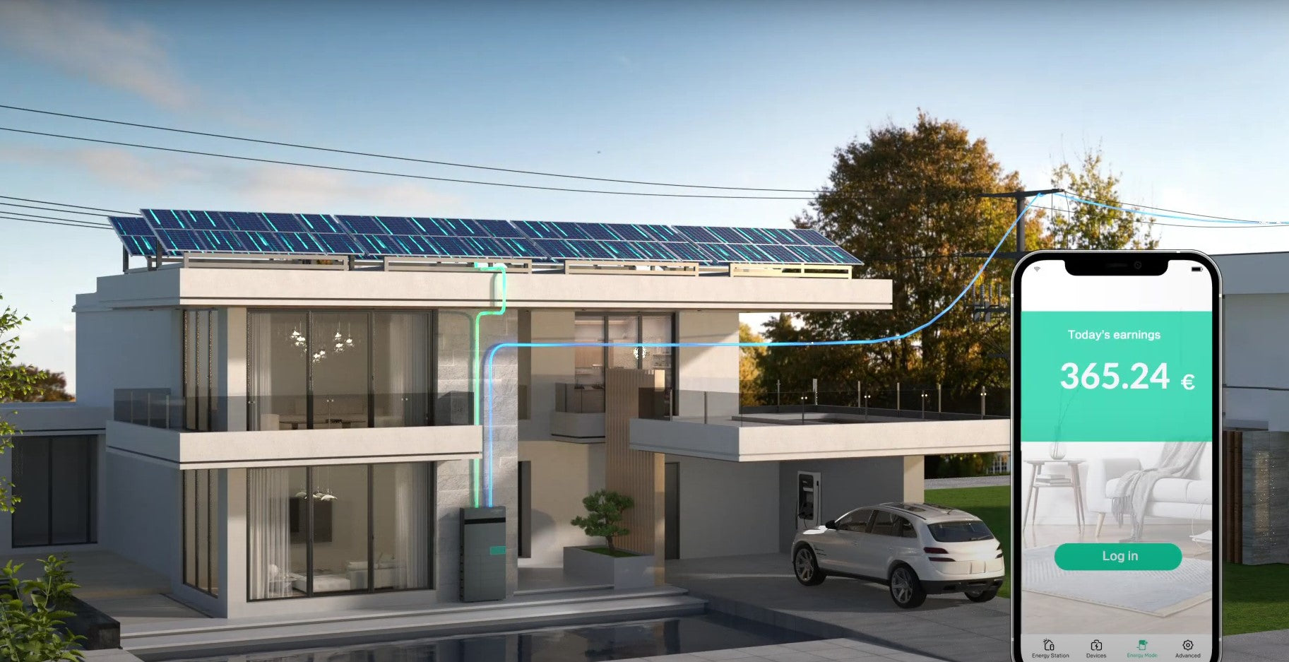 10,35 kWp PV Komplettset – 23x Bauer BS-450-108M10HBB 450W Glas-Glas Black & STRONG ENERGY Alfred All-In-One 12 kWh – Bild 10